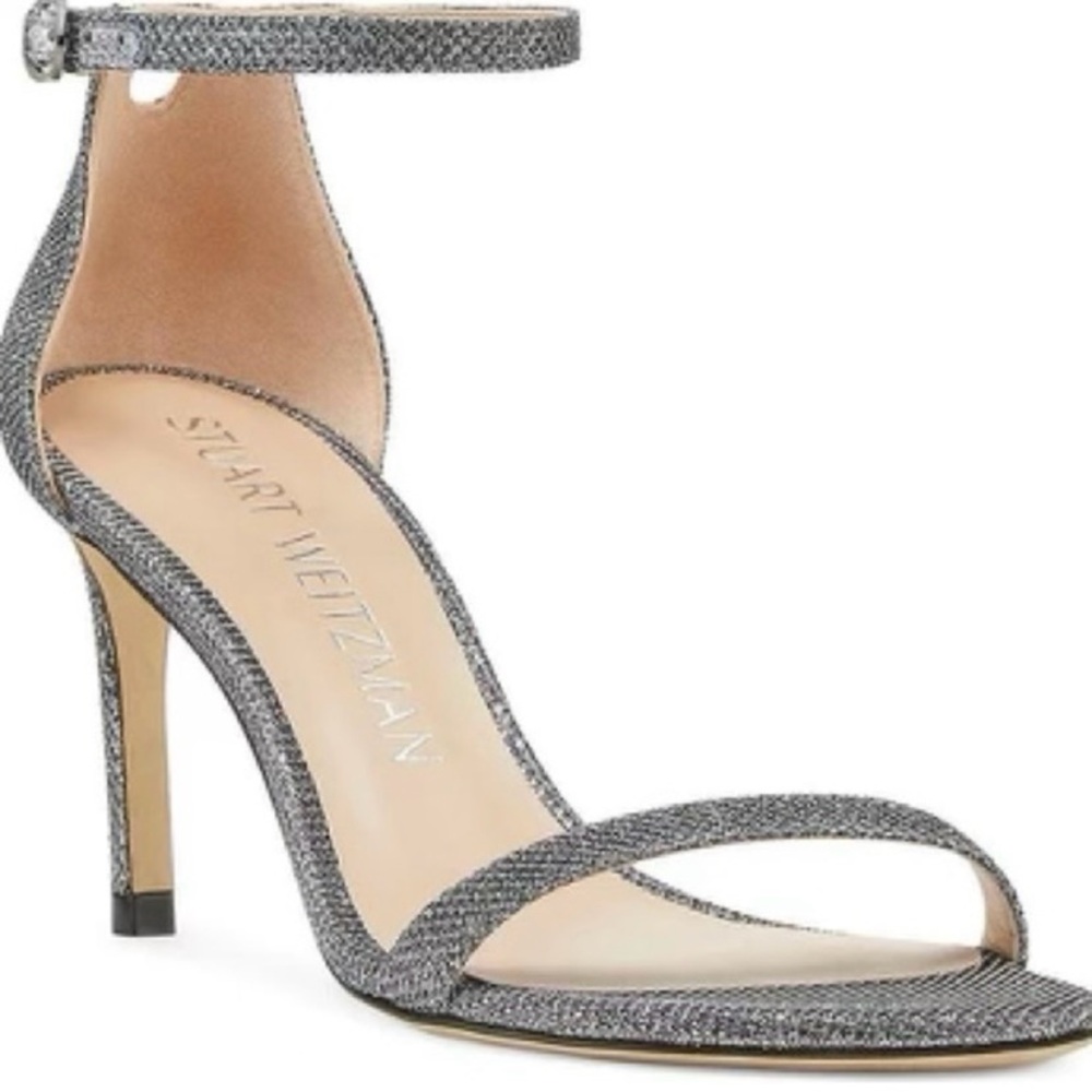 Stuart Weitzman Nunaked Straight Strap Sandal
Gunmetal